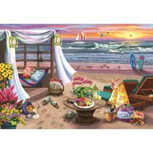 Summertime nyár fa puzzle