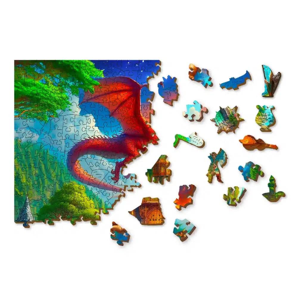 puzzle din lemn castelul fanteziei