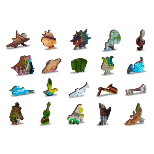fantázia falu fa puzzle