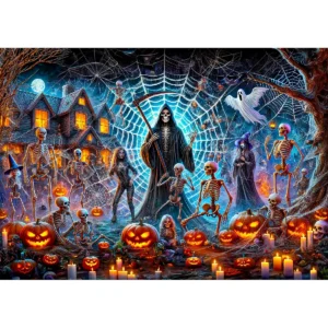 puzzle din lemn de Halloween