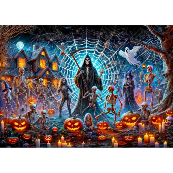 puzzle din lemn de Halloween