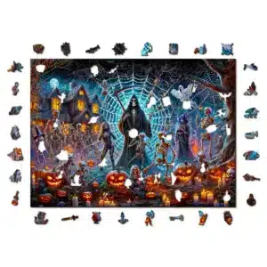 puzzle din lemn de Halloween