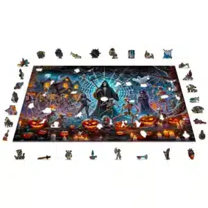 puzzle din lemn de Halloween