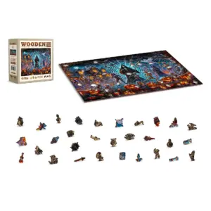 kaszás halloweenja fa puzzle