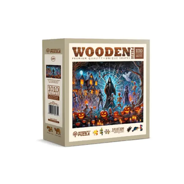 kaszás halloweenja fa puzzle