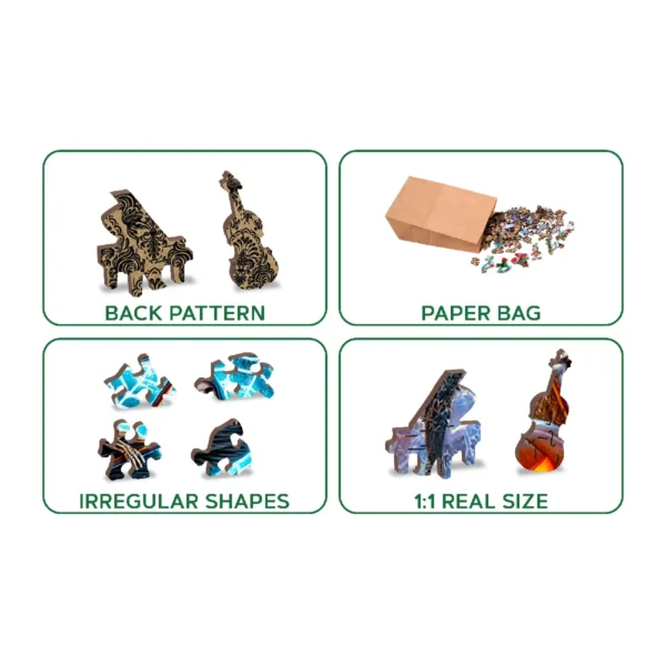 puzzle din lemn de Halloween