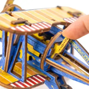 biplane kétfedelű repülőgép fa puzzle