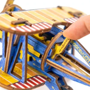 biplan biplan avion puzzle din lemn