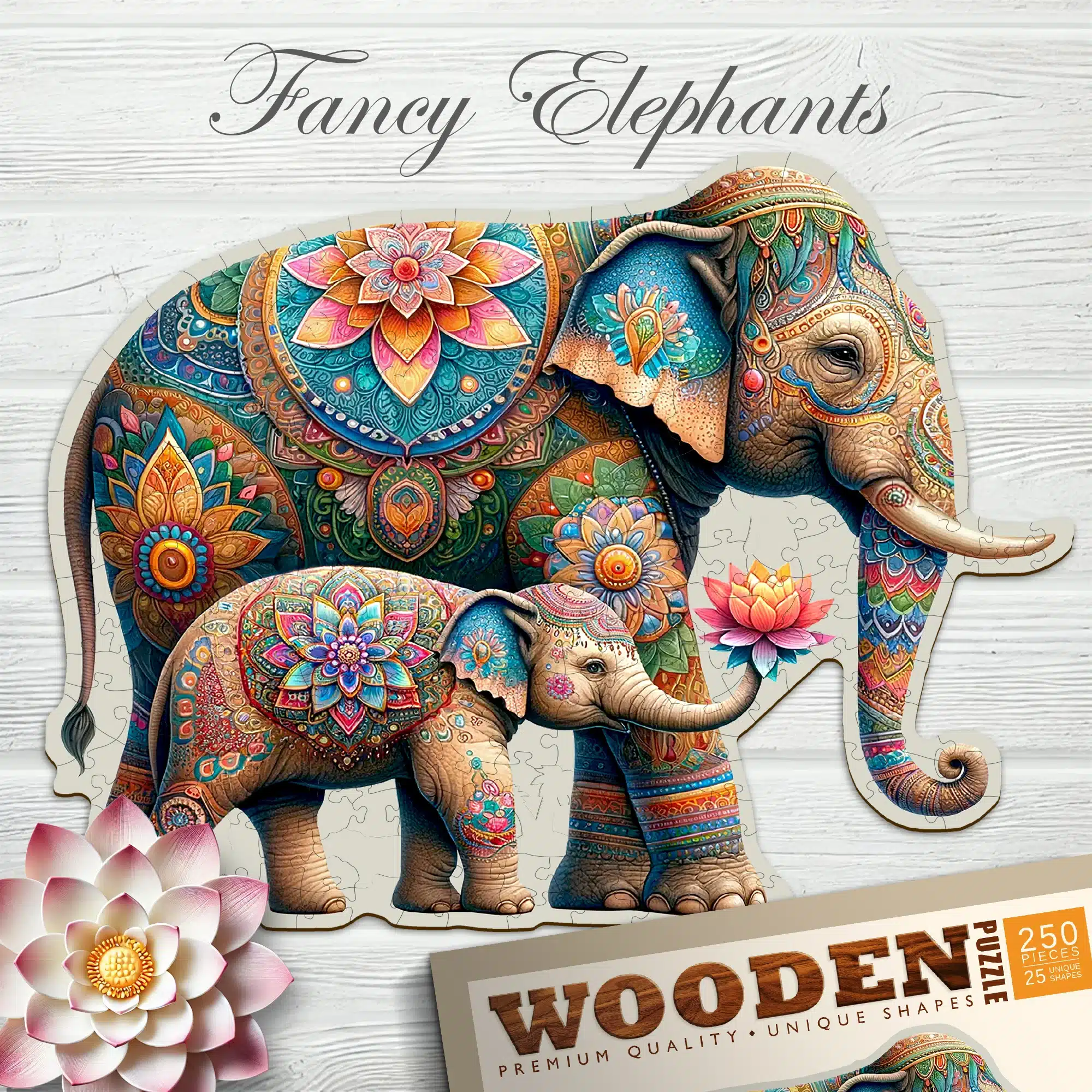 Puzzle din lemn Pește exotic