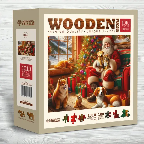 mikulás és barátai fa puzzle