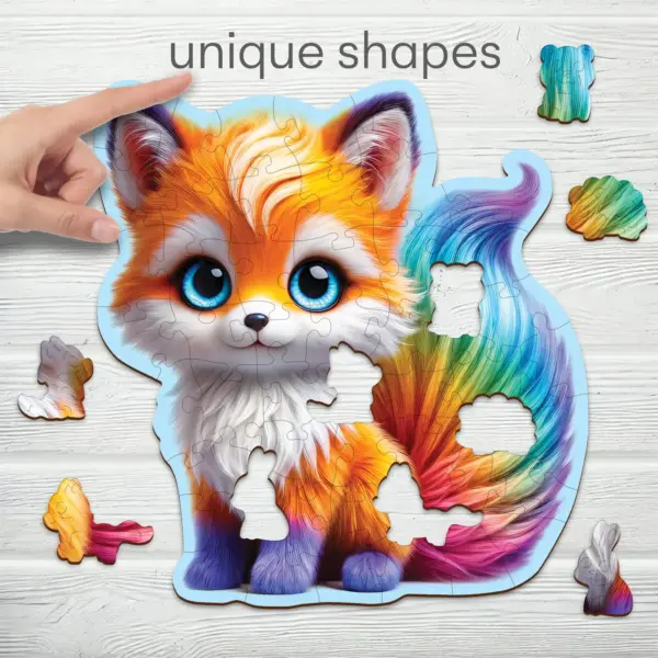 cuki róka fa puzzle