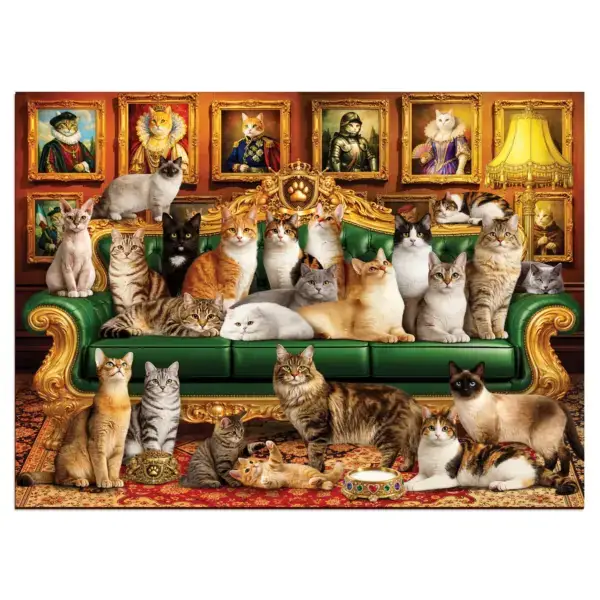 királyi cicák fa puzzle