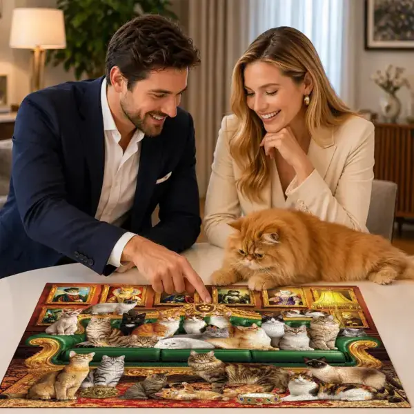 királyi cicák fa puzzle