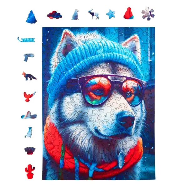 alex,az alaszkai malamut fa puzzle
