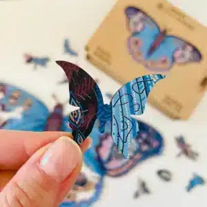 fluture jucăuș puzzle din lemn