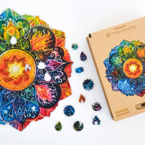elemek mandala fa puzzle