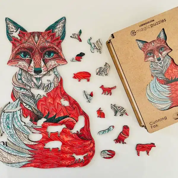 Puzzle din lemn Cunning Fox