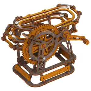 Mini pistă cu bile puzzle 3D din lemn