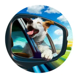 boldog kutya fa puzzle
