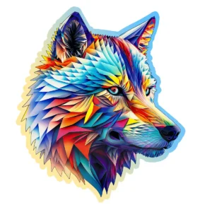 lup elegant puzzle din lemn