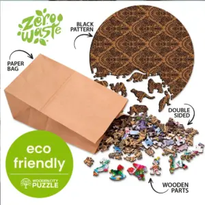 Puzzle din lemn Bufniță la Modă