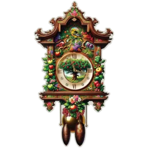 ceas cu cuc puzzle din lemn