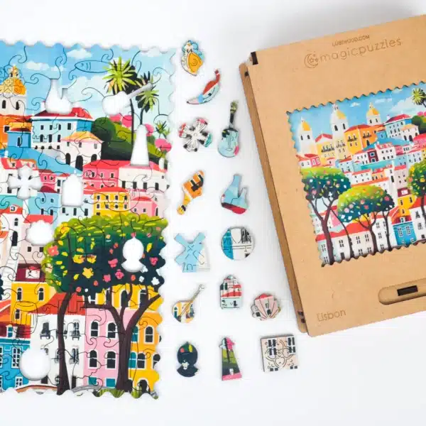 Lisabona puzzle din lemn