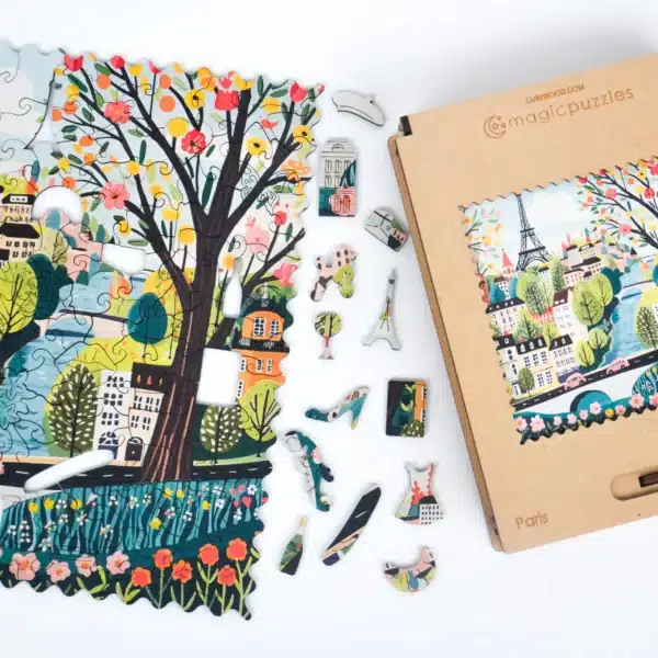 Paris puzzle din lemn