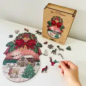 basm de iarnă puzzle din lemn