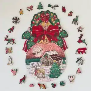 basm de iarnă puzzle din lemn