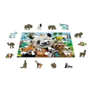 üdvözöl a dzsungel fa puzzle