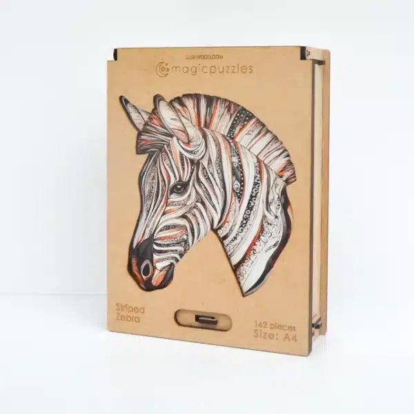 Zebra dungată puzzle din lemn 162 piese