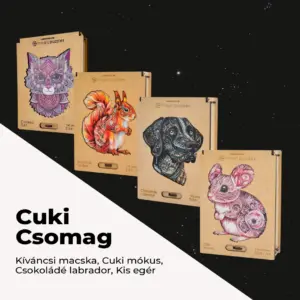 Pachet drăguț de puzzle din lemn