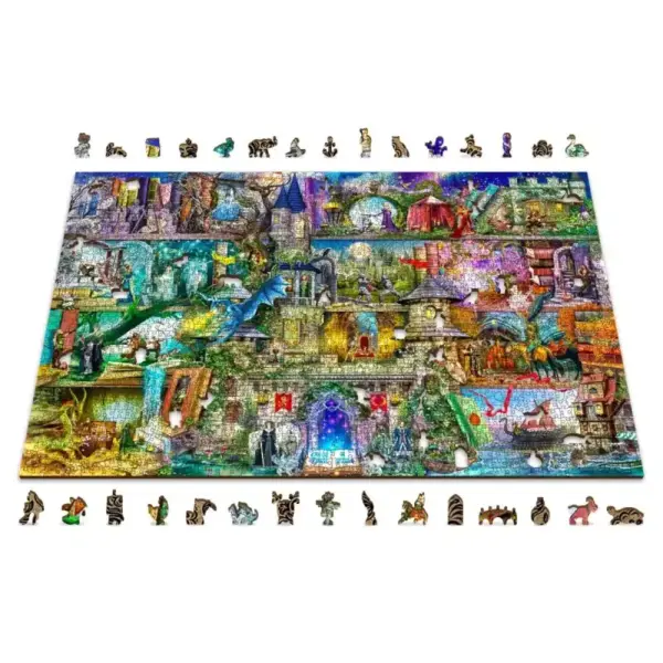 Egyszer volt, hol nem volt – egy tündémese fa puzzle