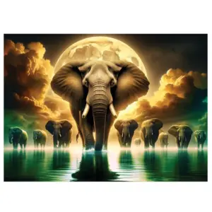 Elephant Dreams puzzle din lemn 2000 piese
