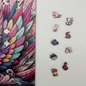 lebădă elegantă puzzle din lemn