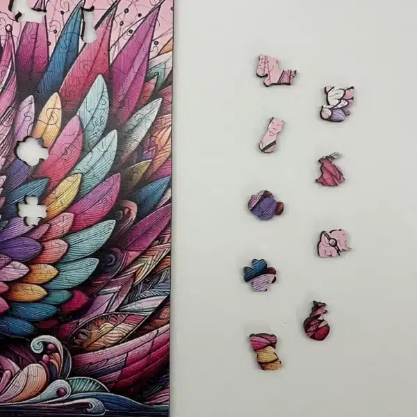 lebădă elegantă puzzle din lemn