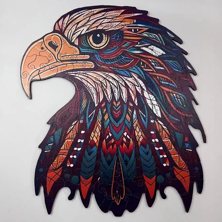 vultur maiestuos puzzle din lemn