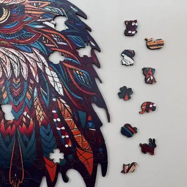 fenséges sas fa puzzle