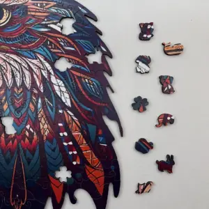 vultur maiestuos puzzle din lemn