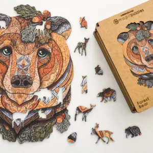 erdei medve fa puzzle