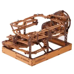 Pistă cu bile puzzle 3D din lemn