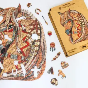 Puzzle din lemn Cal Măreț