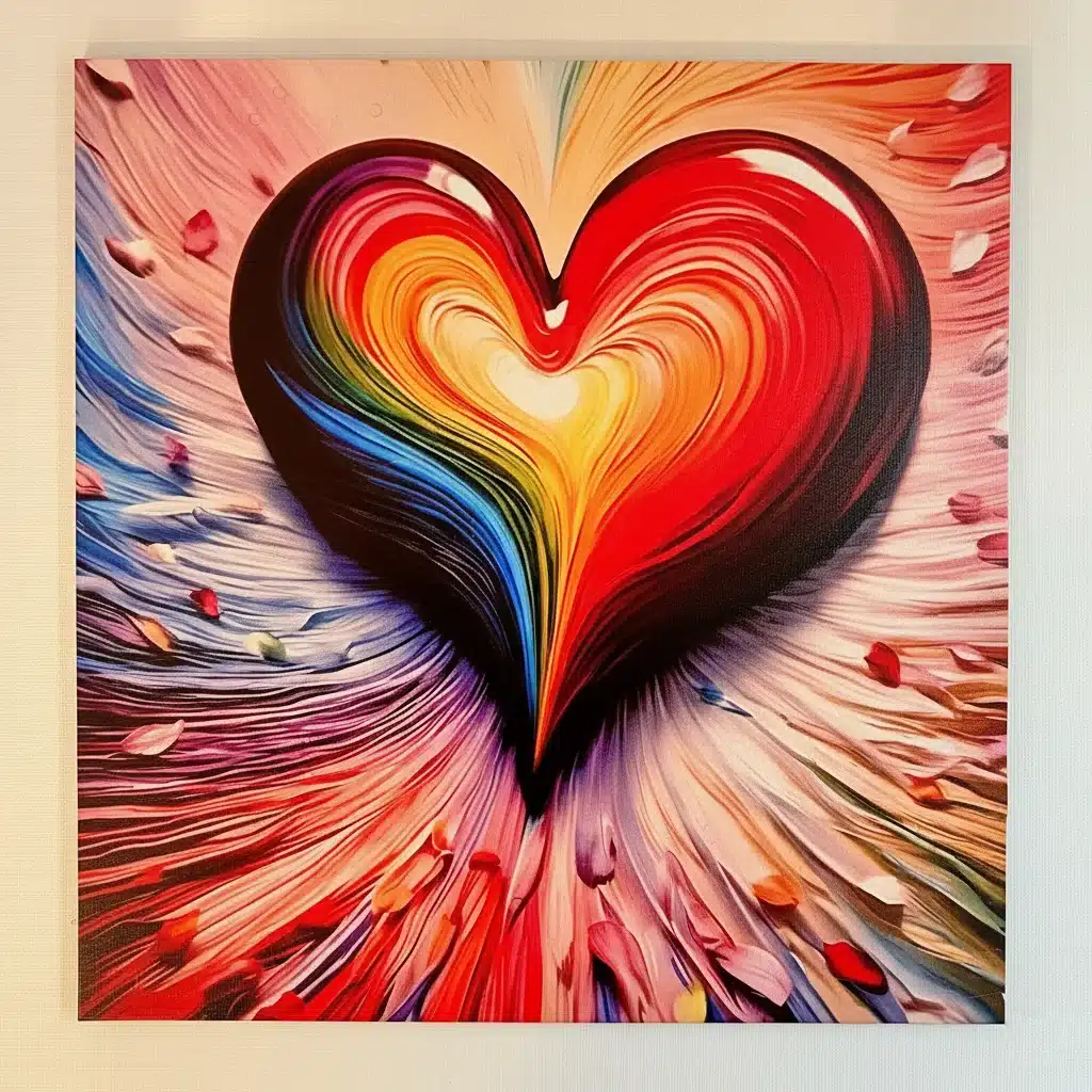 puzzle din lemn cu inima stralucitoare