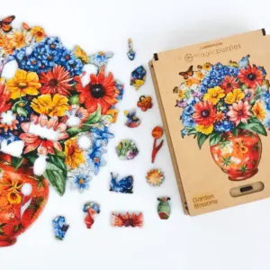 Puzzle din lemn Flori de grădină