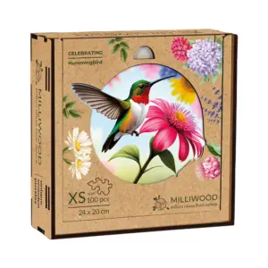colibri puzzle din lemn