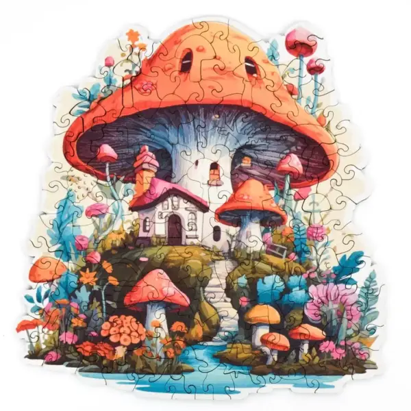 gombaház fa puzzle