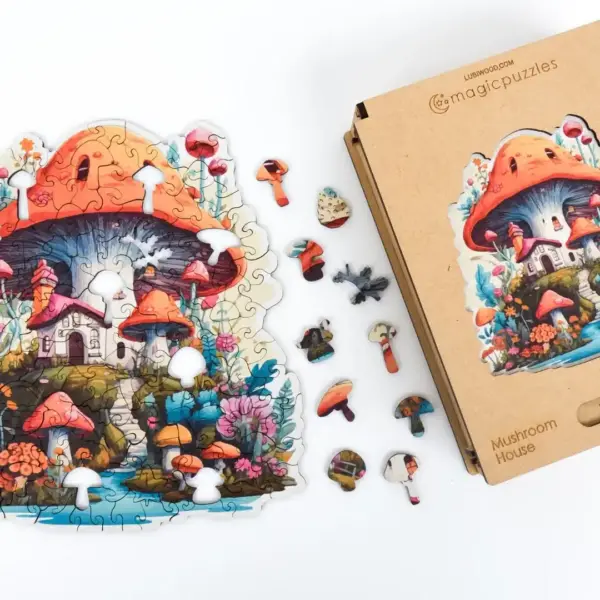 gombaház fa puzzle