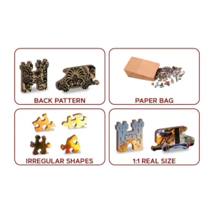 biciclete în Amsterdam puzzle din lemn