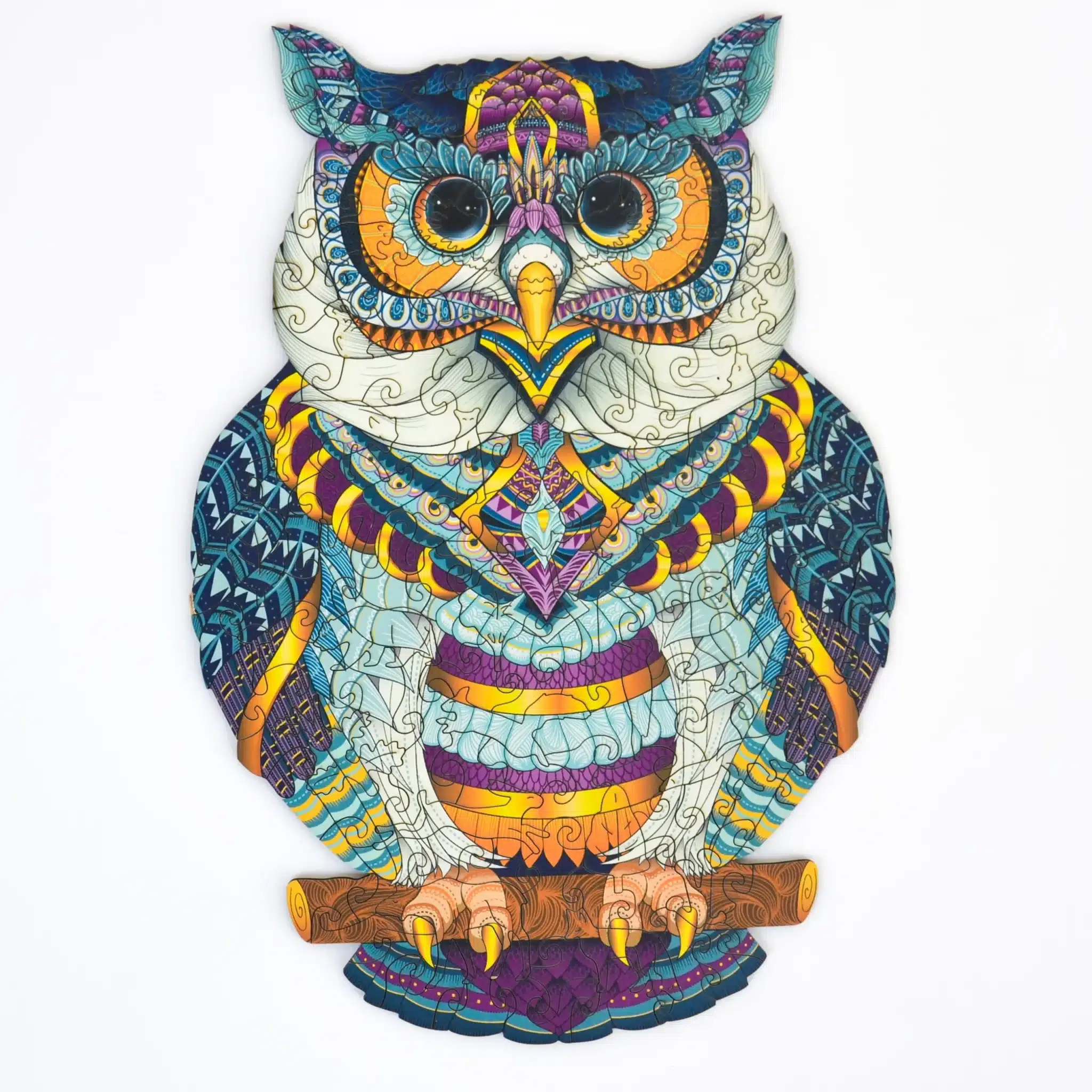 Cosmic Owl puzzle din lemn
